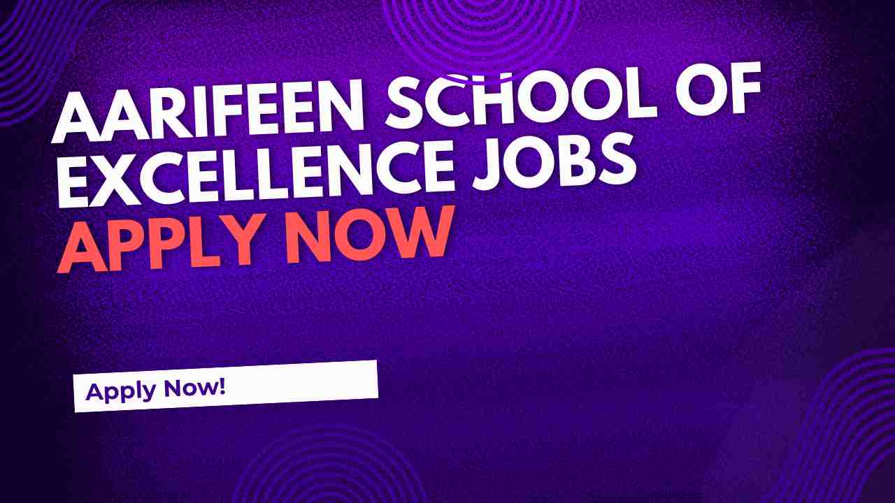 aarifeen school of excellence jobs apply now